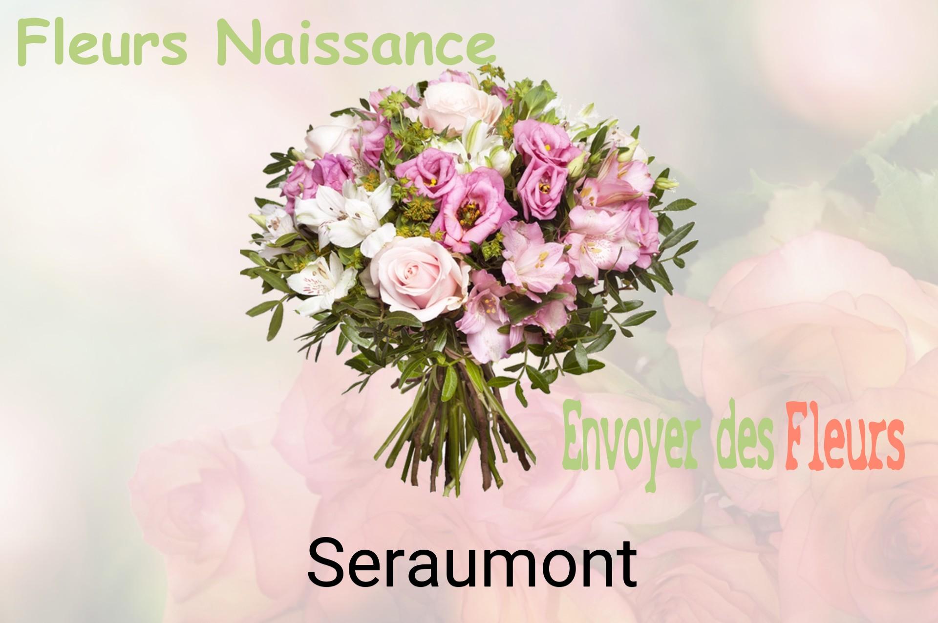 Bouquet de fleurs de naissance livré à Seraumont